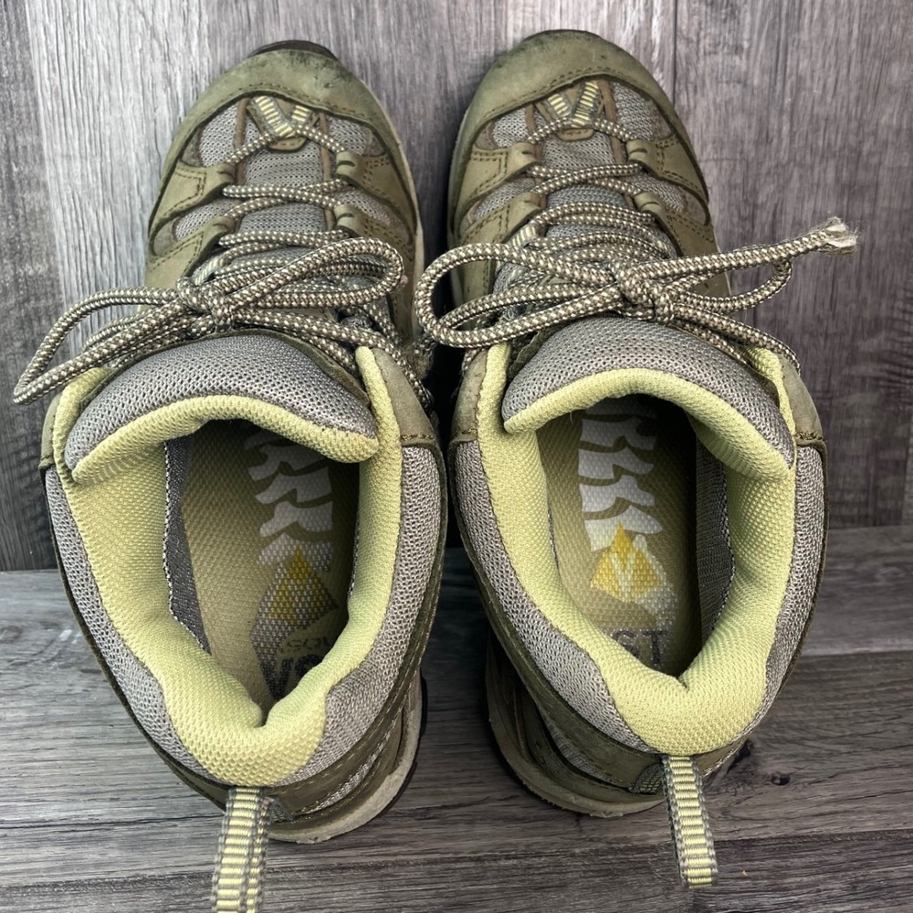 Vasque 7391 M Womens 8.5 M Gore-Tex Hiking Boots Olive Green Leather Waterproof - Picture 6 of 7
